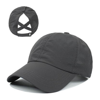 Women's Outdoor Sports Ponytail Baseball Hat