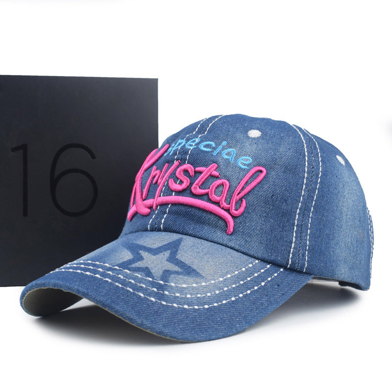 Women's Alphabet Embroidered Outdoor Sports Hat