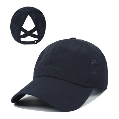 Women's Outdoor Sports Ponytail Baseball Hat