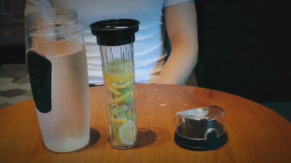 Free Fruit Infuser Juice Shaker Bottle Portable Climbing Camp Bottle