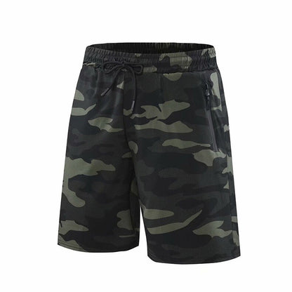 Mens Camo Sweatpants Quick Drying Men's Running Shorts, Athletic Gym Workout Shorts with Pockets