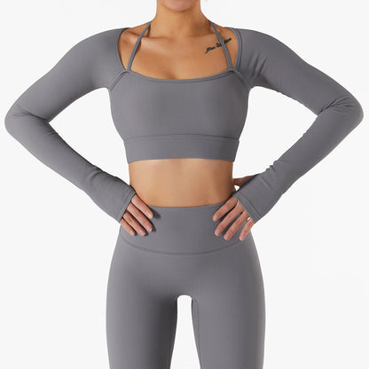 Long Sleeve Quick Dry Yoga Fitness Wear Quick-Drying Running Long Sleeve for Women
