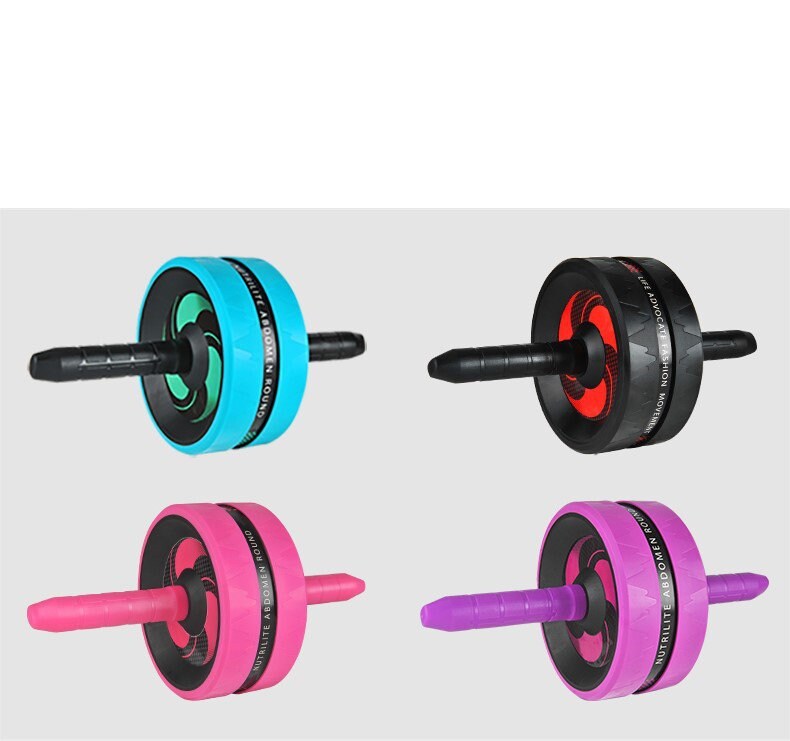 Household Fitness Wheel Yoga Mat and Jump Rope Set