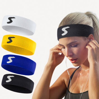 Super Sweat Fitness Headband Sweatband/Headband - Terry Cloth Athletic Basketball Head Sweat Bands