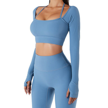 Long Sleeve Quick Dry Yoga Fitness Wear Quick-Drying Running Long Sleeve for Women