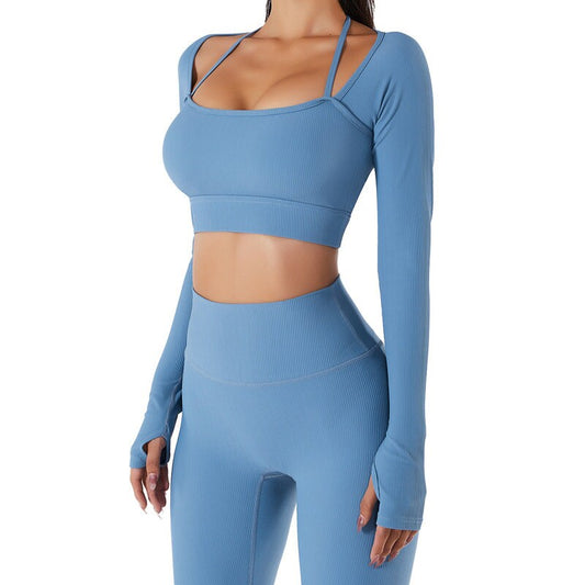 Long Sleeve Quick Dry Yoga Fitness Wear Quick-Drying Running Long Sleeve for Women