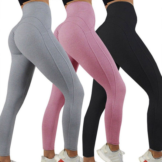 Womens Leggings High Waisted Leggings for Women- Soft Tummy Control Slimming Yoga Pants for Workout Running Reg & Plus Size Solid Color