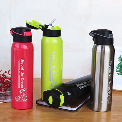 Drinking Water Bottle 500ML Sport Thermos Water Bottle Leakproof Drinking Water Bottle