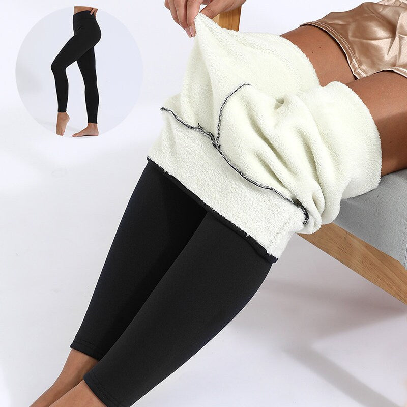 Winter Leggings Warm Thick High Stretch Lamb Cashmere Leggins