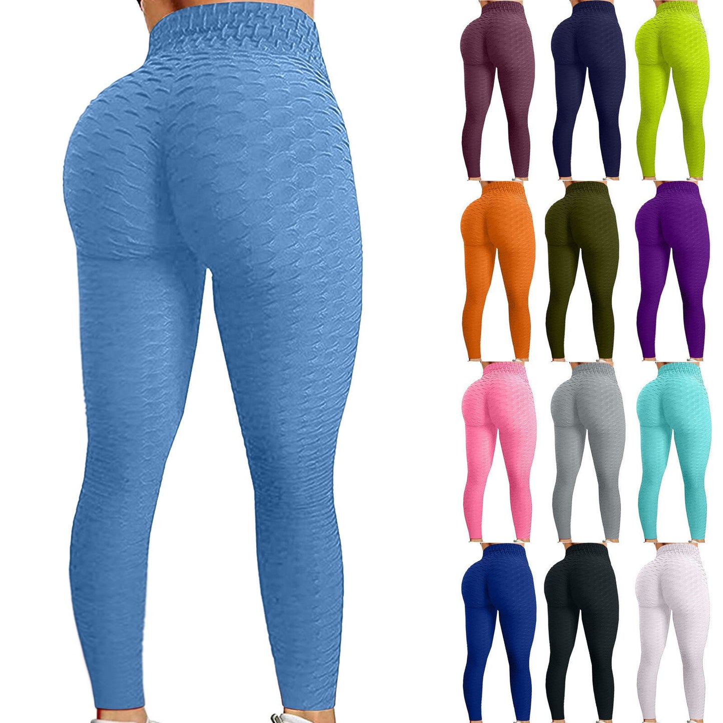 High Waist Hip Pineapple Yoga Pants Tummy Control, Fast Drying Fitness Casual