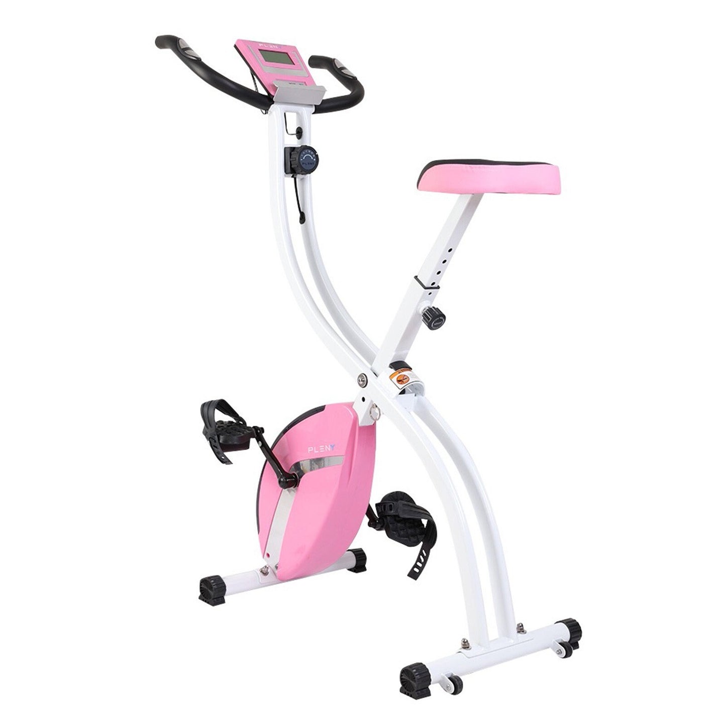 Folding Exercise Bike, 8 Levels of Resistance Stationary Bike Indoor Folding  Magnetic Stationary Exercise Bike With Tablet Stand