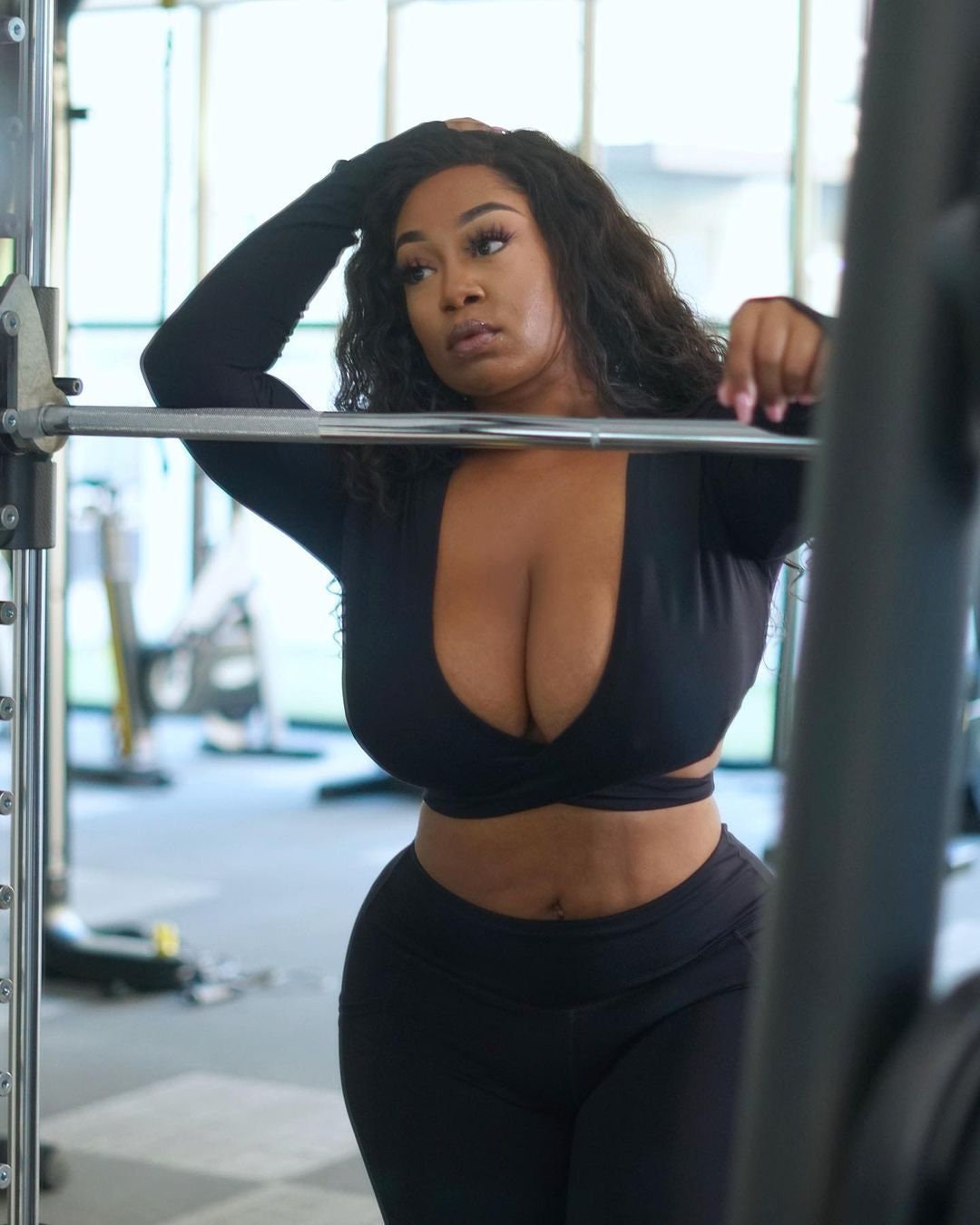 Womens Plus Size Workout Sports Fitness Yoga Two-piece Suit