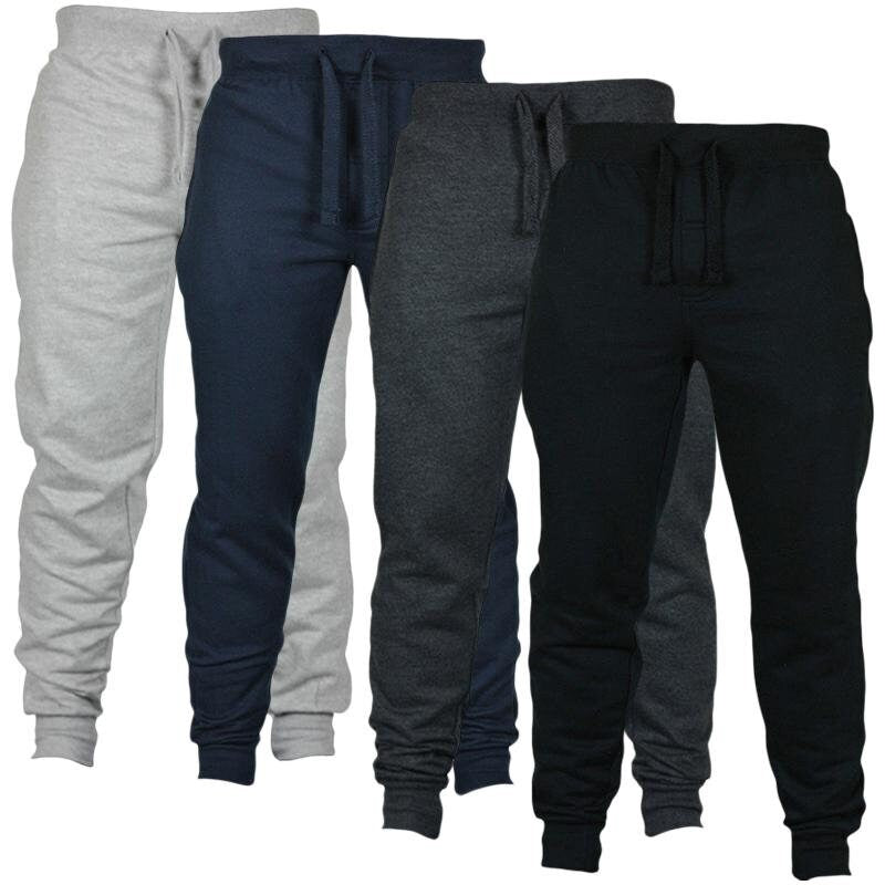 Casual Gym Workout Track Pants Comfortable Slim Fit Tapered Sweatpants with Pockets Mens Fitted Sweatpants Joggers