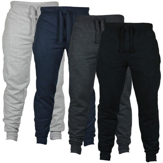Casual Gym Workout Track Pants Comfortable Slim Fit Tapered Sweatpants with Pockets Mens Fitted Sweatpants Joggers
