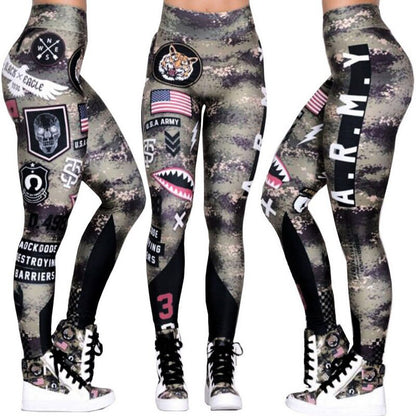 Leggings Tights Womens Pants Fitness Leggings Gym Army Sportswear Joggers Pants Lightweight Athletic Leggings
