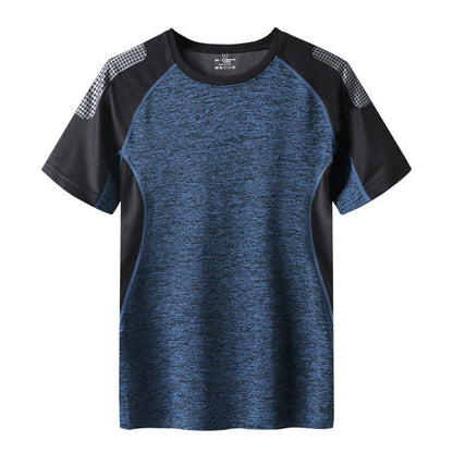Mens Sports Quick Drying Fitness Short Sleeve T-shirt Quick-Drying T shirt