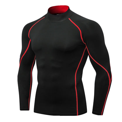 Quick-Drying Men's Dry-Fit Long Sleeve T-Shirt, Active Athletic Crew Top