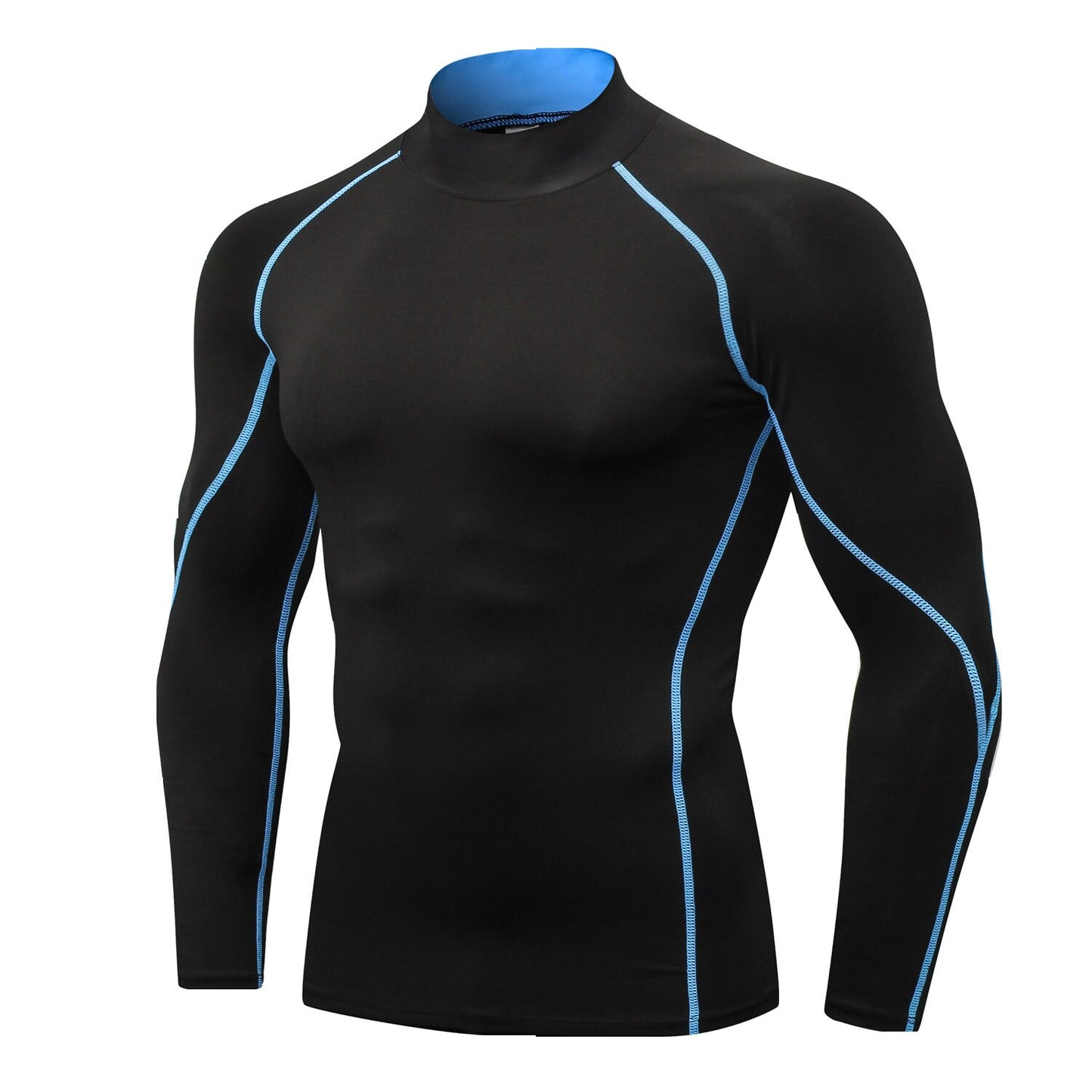 Quick-Drying Men's Dry-Fit Long Sleeve T-Shirt, Active Athletic Crew Top