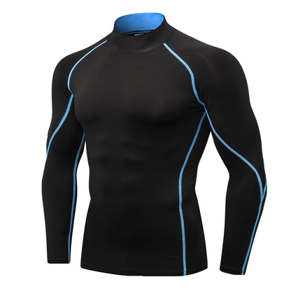 Quick-Drying Men's Dry-Fit Long Sleeve T-Shirt, Active Athletic Crew Top