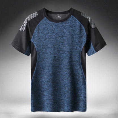 Mens Sports Quick Drying Fitness Short Sleeve T-shirt Quick-Drying T shirt