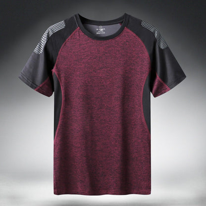 Mens Sports Quick Drying Fitness Short Sleeve T-shirt Quick-Drying T shirt