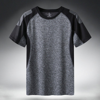 Mens Sports Quick Drying Fitness Short Sleeve T-shirt Quick-Drying T shirt