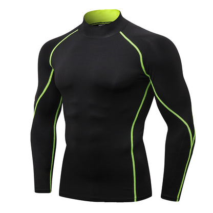 Quick-Drying Men's Dry-Fit Long Sleeve T-Shirt, Active Athletic Crew Top