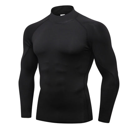 Quick-Drying Men's Dry-Fit Long Sleeve T-Shirt, Active Athletic Crew Top