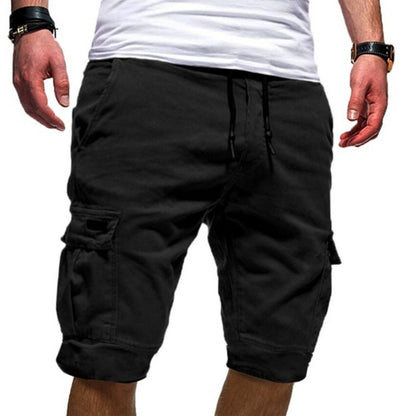 Casual Mens Jogger Sports Cargo Shorts Military Combat Workout Gym Pants