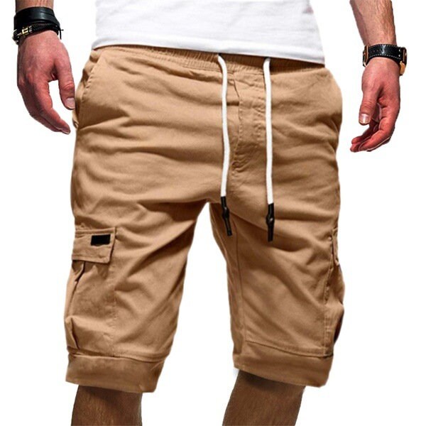 Casual Mens Jogger Sports Cargo Shorts Military Combat Workout Gym Pants