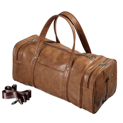 Travel Bag Leather Lightweight Waterproof And Wear-resistant Gym Bag
