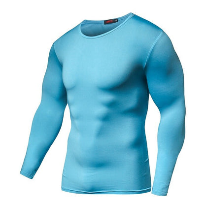 Men's Compression Sun Protection Shirt Long Sleeve Running Quick Dry Lightweight