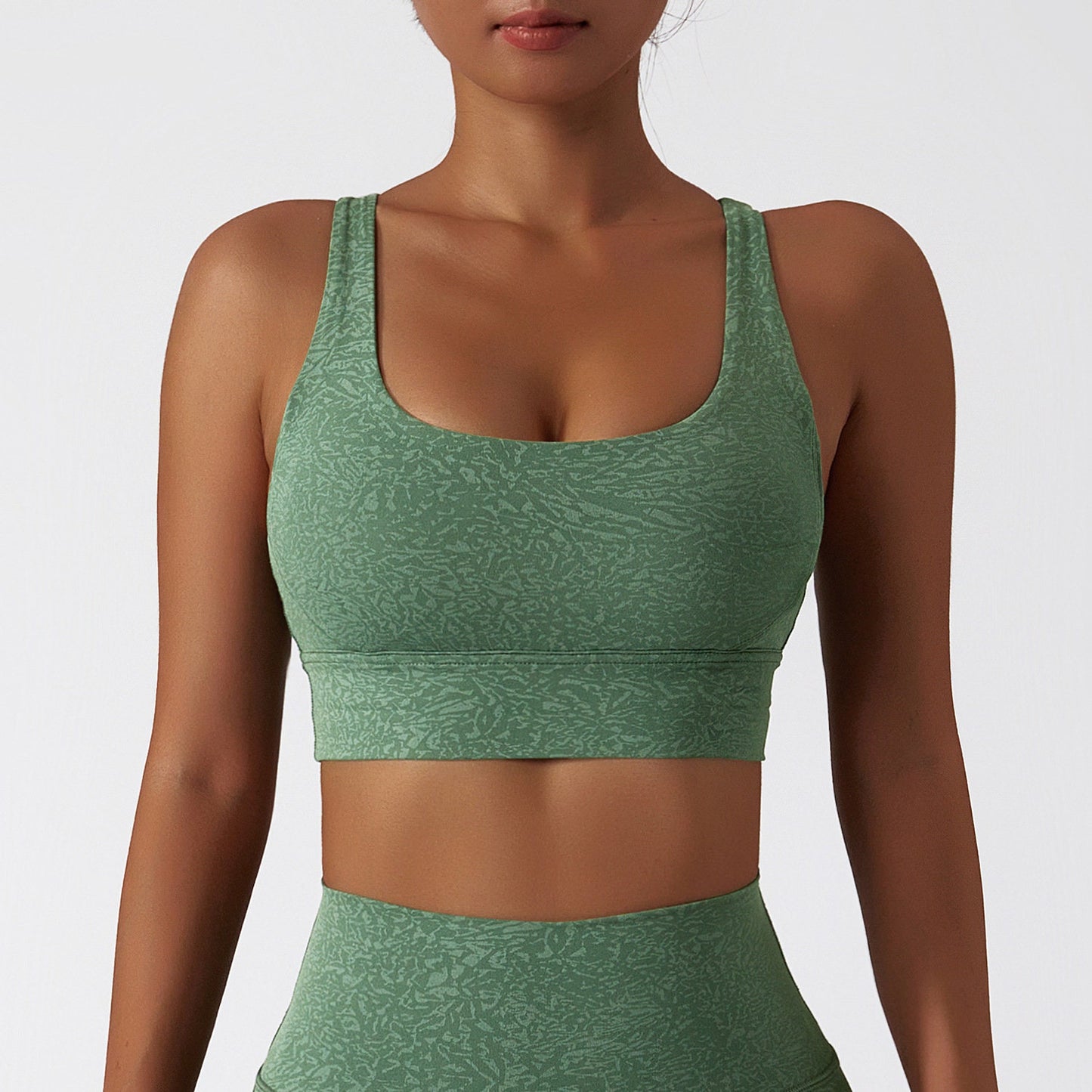 Women Workout Outfits, 2 Piece Ribbed Seamless Crop Tank High Waist Yoga