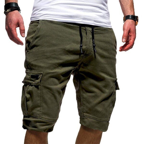 Casual Mens Jogger Sports Cargo Shorts Military Combat Workout Gym Pants