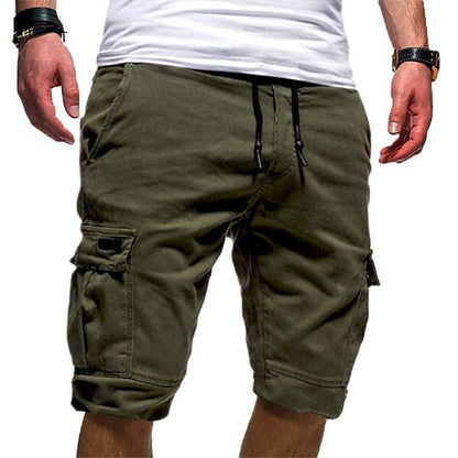 Casual Mens Jogger Sports Cargo Shorts Military Combat Workout Gym Pants