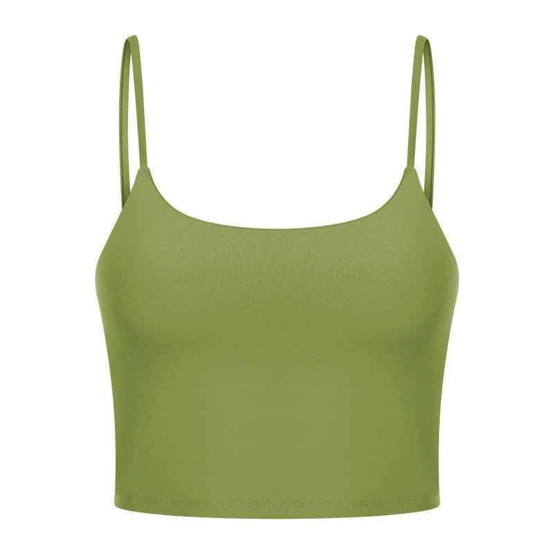 Womens Cotton Camisole Spaghetti Strap Tank Top Yoga Gym Camisole Women Cami Tank