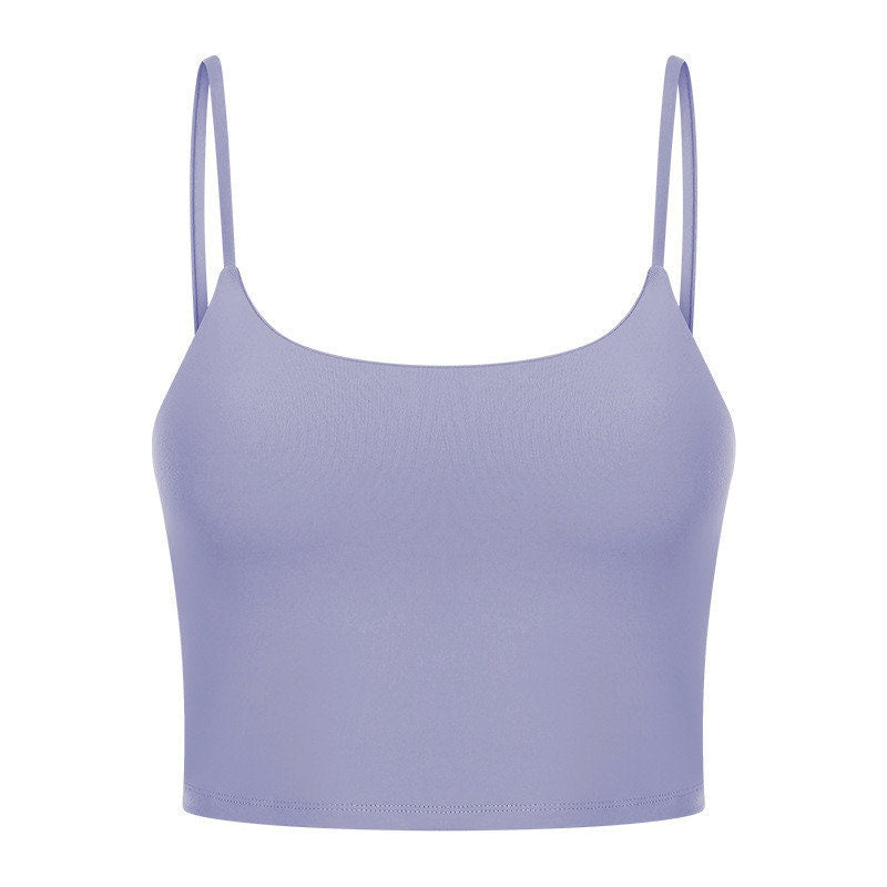 Womens Cotton Camisole Spaghetti Strap Tank Top Yoga Gym Camisole Women Cami Tank