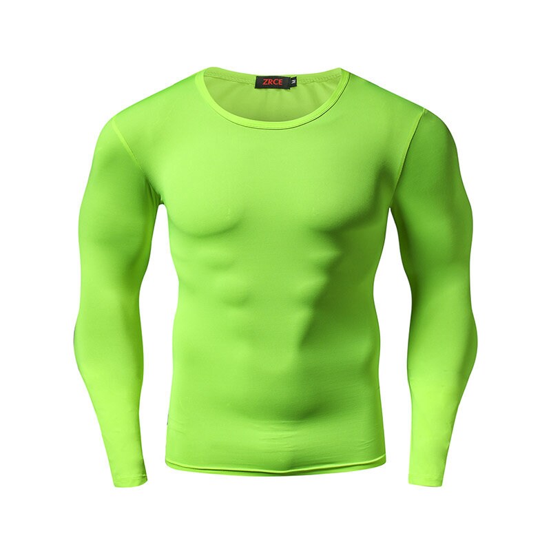 Men's Compression Sun Protection Shirt Long Sleeve Running Quick Dry Lightweight
