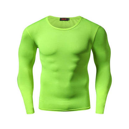 Men's Compression Sun Protection Shirt Long Sleeve Running Quick Dry Lightweight