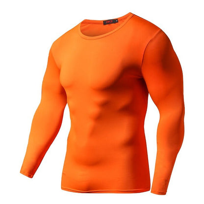 Men's Compression Sun Protection Shirt Long Sleeve Running Quick Dry Lightweight