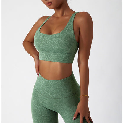 Women Workout Outfits, 2 Piece Ribbed Seamless Crop Tank High Waist Yoga
