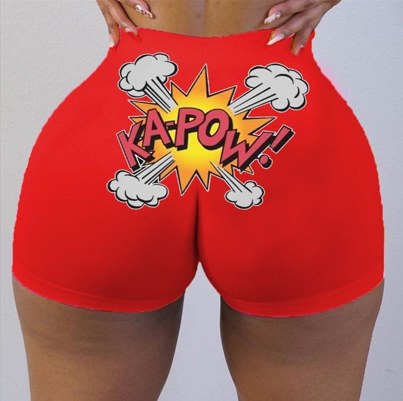 Booty Shorts for Women High Waisted Yoga Shorts Sexy Butt Lift Workout Leggings