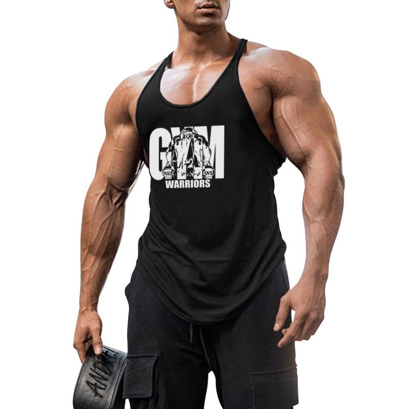 Men's Bodybuilding Gym Tank Tops Workout Stringer Sleeveless Shirts Vest