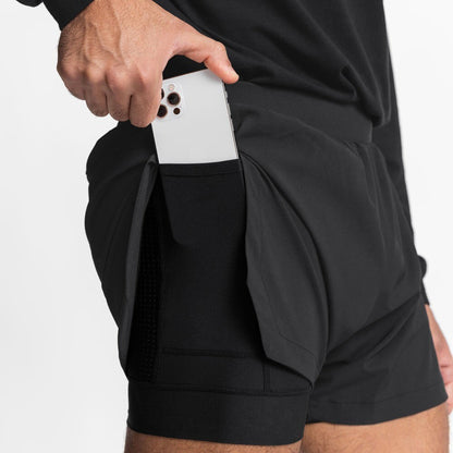 Muscle Running Shorts, Men's Gym Shorts, Sports Stretch, Jogging Fitness Pocket
