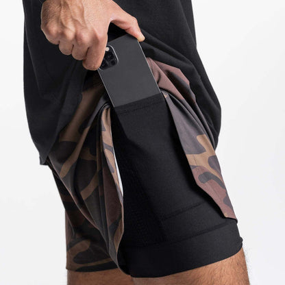 Muscle Running Shorts, Men's Gym Shorts, Sports Stretch, Jogging Fitness Pocket