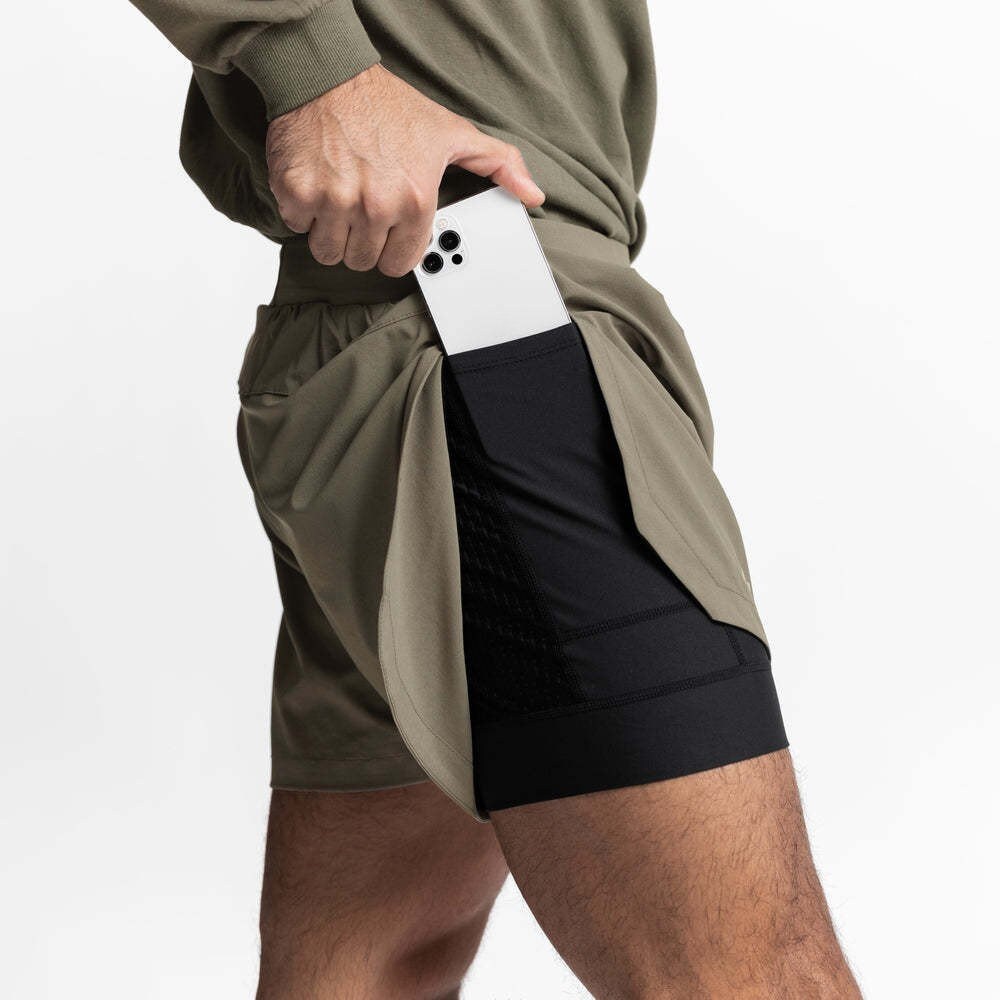 Muscle Running Shorts, Men's Gym Shorts, Sports Stretch, Jogging Fitness Pocket