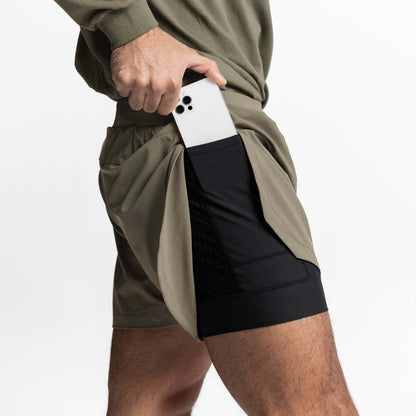 Muscle Running Shorts, Men's Gym Shorts, Sports Stretch, Jogging Fitness Pocket
