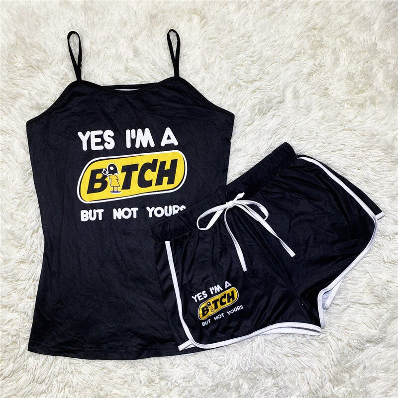 Women's Workout Clothes Short Pants Sport Shorts Summer Athletic Print Short Set Athletic Outfits Set