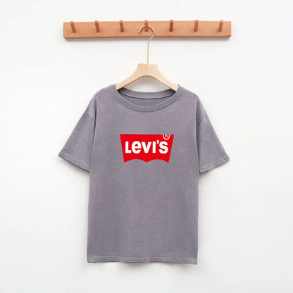 Loose Women Print Tops Short Sleeve Round Neck Casual Loose T Shirt short sleeve