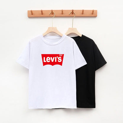 Loose Women Print Tops Short Sleeve Round Neck Casual Loose T Shirt short sleeve